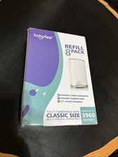 Babyfeel Refill 8 Pack Compatible w/DEKOR CLASSIC Size Diaper Pails Holds 3960