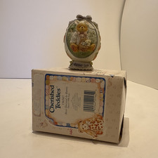 Cherished Teddies Bear Dressed As Bunny Figurine 1995 Boxed Priscilla Hillman