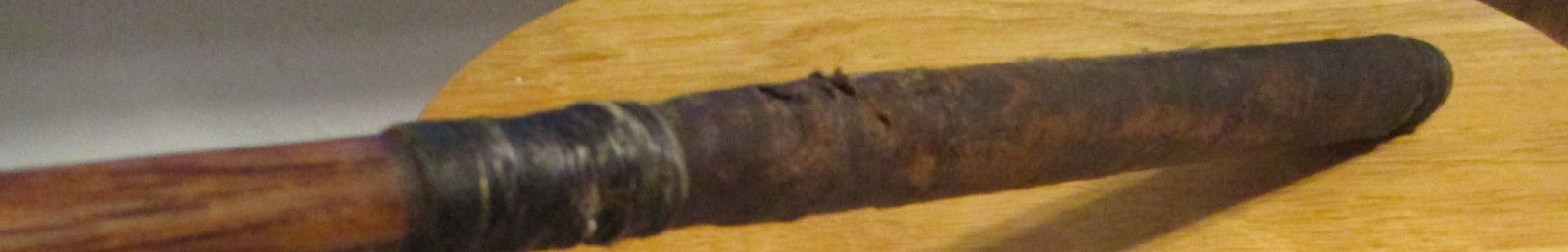 Splice Neck (Scare Head) Wood Hickory Shaft Driver Golf Club Circa 1910