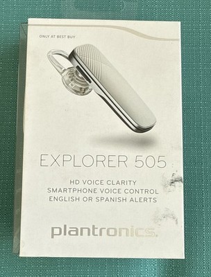 USED White Plantronics Explorer 505 Wireless Headset As Is New Sealed Read