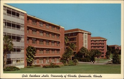 Girls Residence Halls University of Florida Gainesville Florida postcard s272
