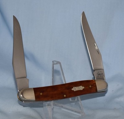 RARE CASE XX ORANGE BONE MUSKRAT KNIFE 7 DOT 2003 ''NEAR MINT!!