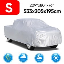 210'' Pickup Truck Cover Waterproof All-Weather Scratch Resistant UV Protection