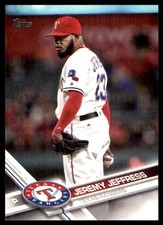 Jeremy Jeffress 2017 Topps #514 Rangers MLB READ FREE SHIPPING AutographDen