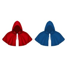 Halloween Umhang Cosplay Poncho mit Kapuze f&uuml;r Karneval Verkleiden Rollenspiel