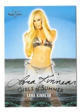 2025 BENCHWARMER GIRLS OF SUMMER AUTO LANA KINNEAR BASE AUTOGRAPH,SIGNED