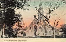 *Postcard ~ Spring Valley Minnesota, M.E. Church
