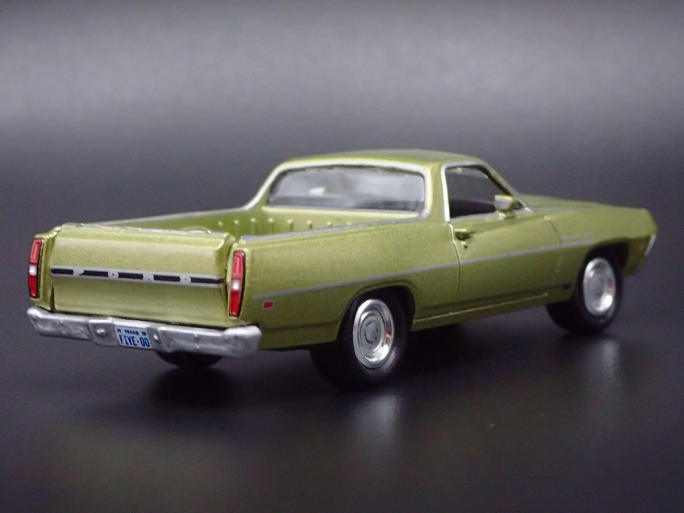 1970 70 FORD RANCHERO 500 PICKUP TRUCK GREEN 1:64 SCALE DIECAST MODEL ...