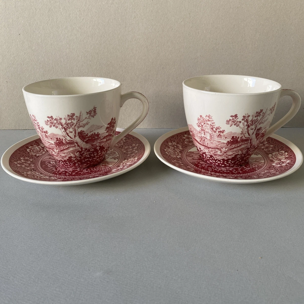 Tasses à café en porcelaine Villeroy & Boch années 50