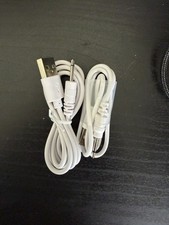 DC Charging Cable USB 14mm Charger Cord Replacement White - 2 Pack