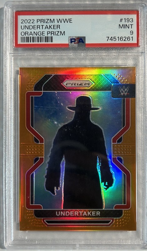 2022 WWE PRIZM UNDERTAKER ORANGE #79 /99 PSA 9 Low Pop