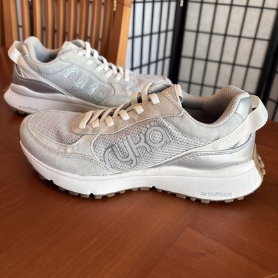 Ryka Women's Jog On Activ Foam Slip On Sneakers Silver White Size Women s 6.5W