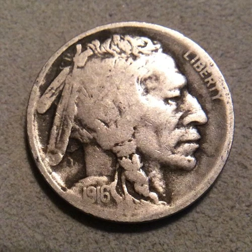 1916-S BUFFALO NICKEL  E-15 YOU GRADE FREE SHIPPING POOR QUALITY