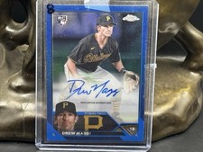 2023 Topps Chrome Update #AC-DM Drew Maggi Autographs Blue /150 RC Pitt Pirates