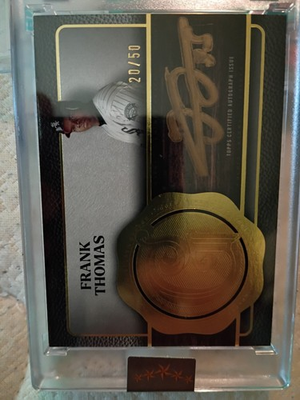 #ad #ad 2025 Topps Five Star Golden Graphs Auto Gold Frank Thomas #20 50 Encased HOF $49.99