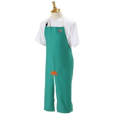 Black Stallion F9-48SL Green Flame Resistant Cotton Split Leg Bib Apron