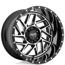 20x10 Moto Metal Wheels Mo985 Breakout Gloss Black Machined Off-road Rims 4pcs