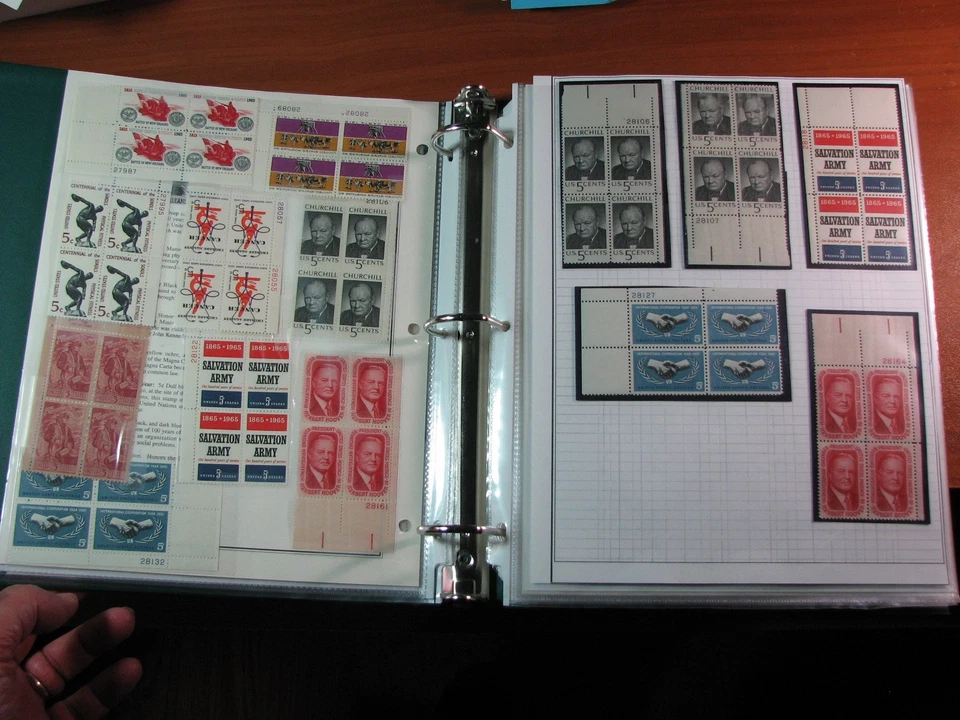 US Stamp Album of Plate Blocks Read note on description H347 Book 3 - Image 3 of 4