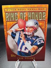 2002 Topps Super Bowl Ring Of Honor Tom Brady New England Patriot TB36 RARE! MVP