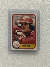 Fleer 1981 Pete Rose #310 Philadelphia Phillies Base Set MLB Baseball Card