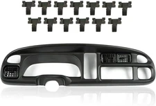Dash Board Bezel Cover Instrument W/Vents Compatible with 1998-2001 Dodge Ram 15
