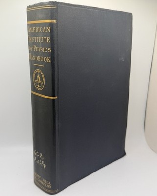 American Institute of Physics Handbook, Gray, Dwight E., Good Condition 