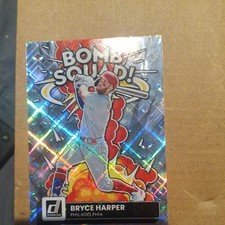 2022 Panini Donruss - Bomb Squad Bryce Harper #BS-9 Diamond