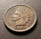1901 Indian Head 1 Cent U.S. One Cent Small Cents Penny Coin