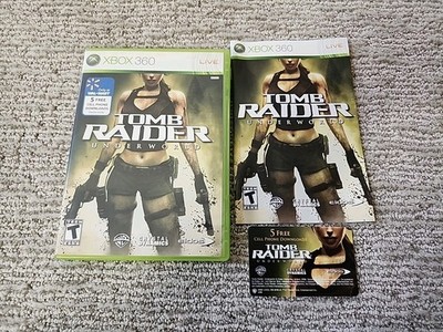 Tomb Raider Underworld (Microsoft Xbox 360) CIB Complete Walmart Perfect Disc!
