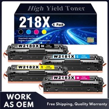 4-Pack 218X Toner Cartridges with Chip Compatible for HP Pro MFP 3301sdw 3301fdw