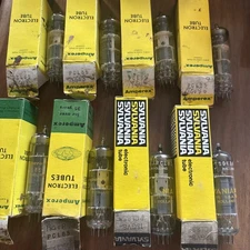 Lot/8 Amperex Holland Dimpled Disc PCL85/18GV8 Tubes Triode Beam Power Pentodes