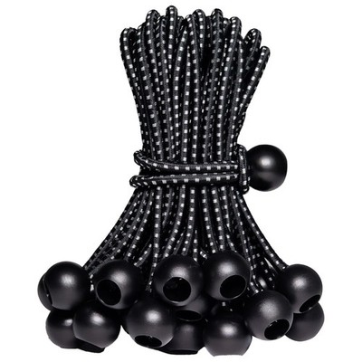 30-Piece Ball 4'', 6'', 9'' (Length), 0.2'' (Diameter), Black&white 6''
