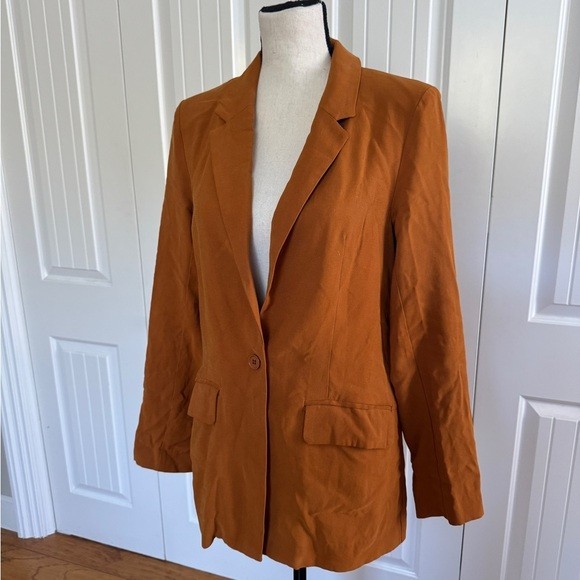 BCBGeneration XS Blazer Jacket Camel Toasted Nut … - image 7