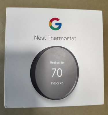 Google NEST Thermostat Smart WiFi Bluetooth Digital CHARCOAL NEW 2025 Mint Boxed
