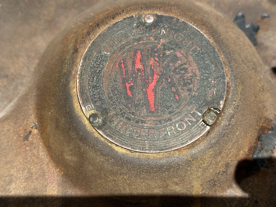 De colección 1920’s 1930’s WILYS KNIGHT Invierno Radiador Parrilla Obturador Cubierta Antiguo Foto 4 de 4