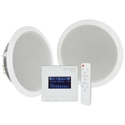 Adastra In-Wall Bluetooth FM Radio Musikanlage mit Deckenlautsprechern & Fernbedienung