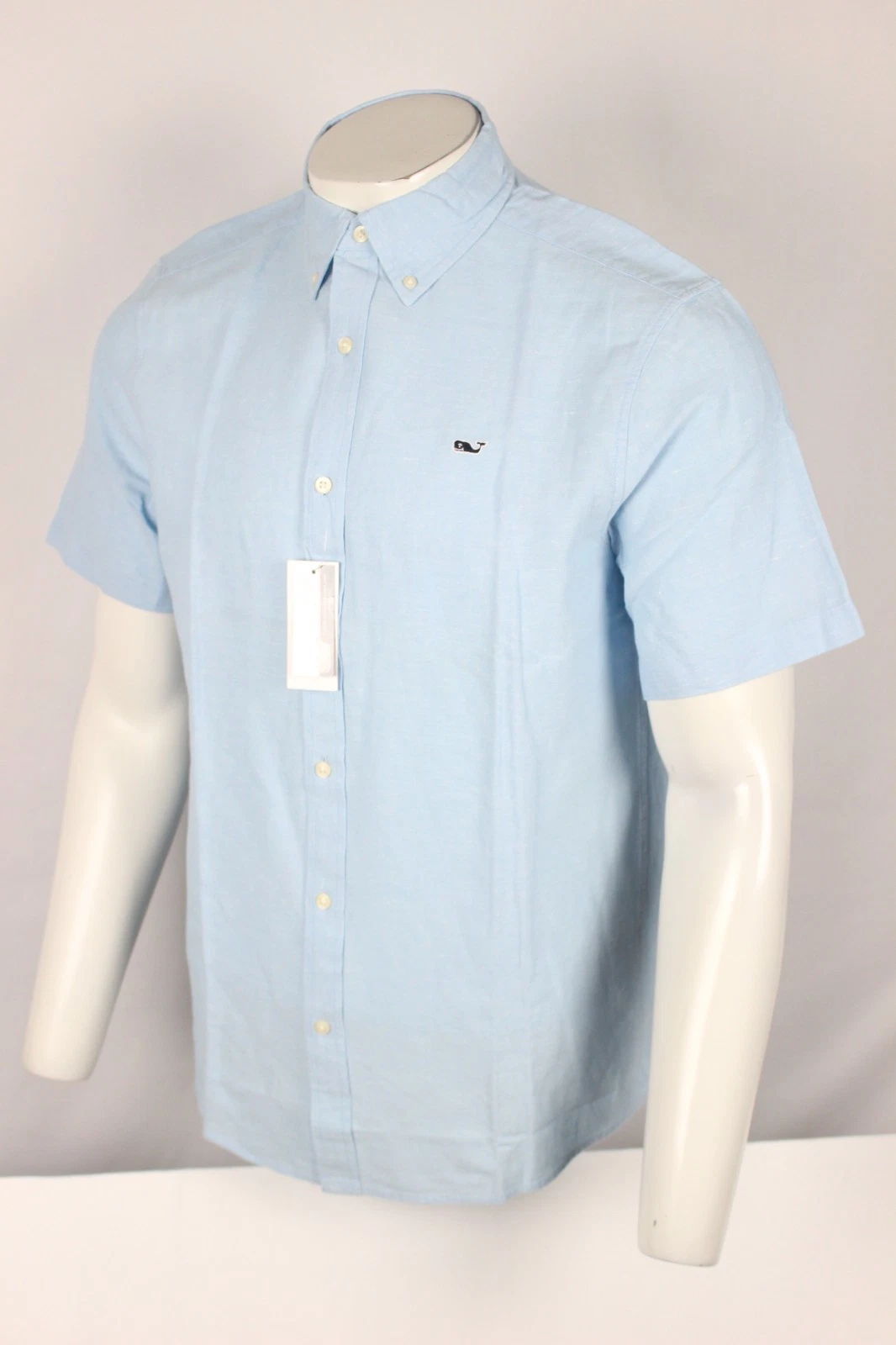 Vineyard Vines Men's Classic Fit Cotton Linen Whale Shirt Short Sleeve Jake Blue
Opens in a new wind