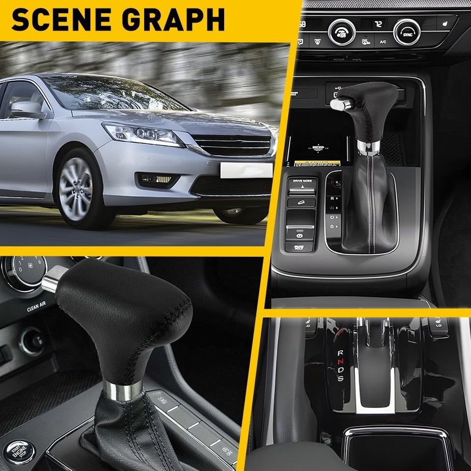 Universal Auto Shift Stick Gear Knob Lever Shifter With Button For ...