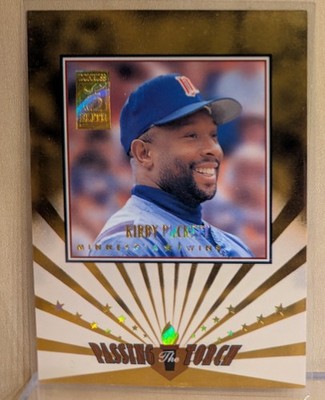1997 Donruss Elite PASSING THE TORCH #4 Kirby Puckett Twins RARE INSERT /1500