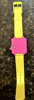 Rare Yellow Band Dream Castle PEZ Watch & Candy Dispenser