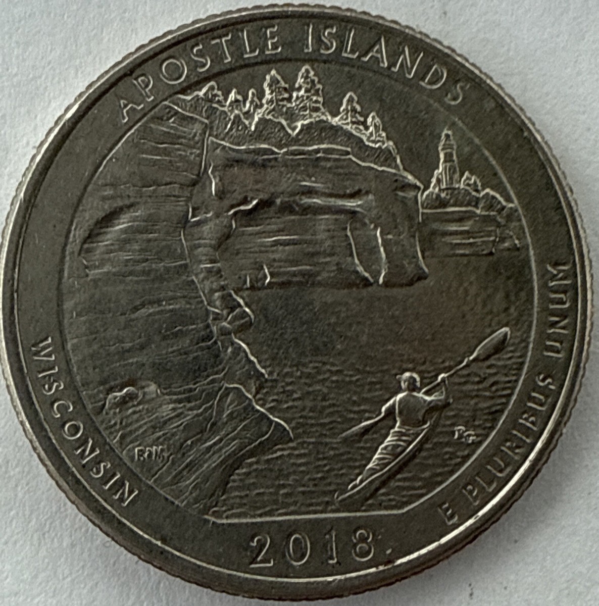 2018 P Apostle Islands Wisconsin National Park Quarter