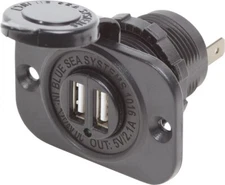 BLUE SEA DUAL USB CHARGER SOCKET- 1016-BSS