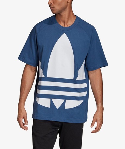Adidas Originals Herren Big Trefoil T-Shirt Gr. Medium FM9902 blau/weiß