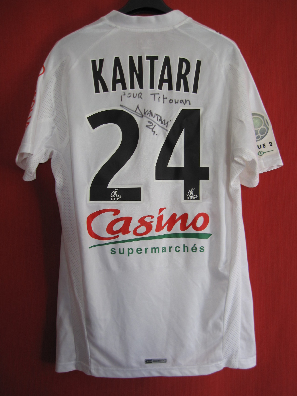 Maillot Brest Porté Kantari 24 dedicacé Stade Brestois Vintage Breizh Cola - M Maillot Brest Porté Kantari 24 dedicacé Stade Brestois Vintage Breizh Cola - M