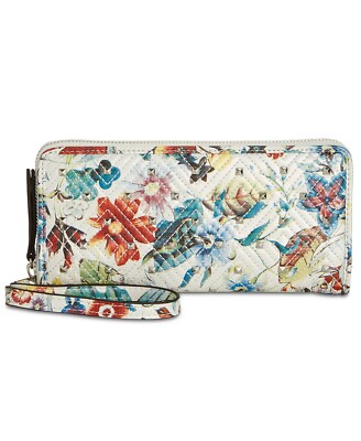 MACY'S WOMEN' INC INTERNATIONAL CONCEPTS SILVER STUDDED FLORAL WRISTLET  BNWT