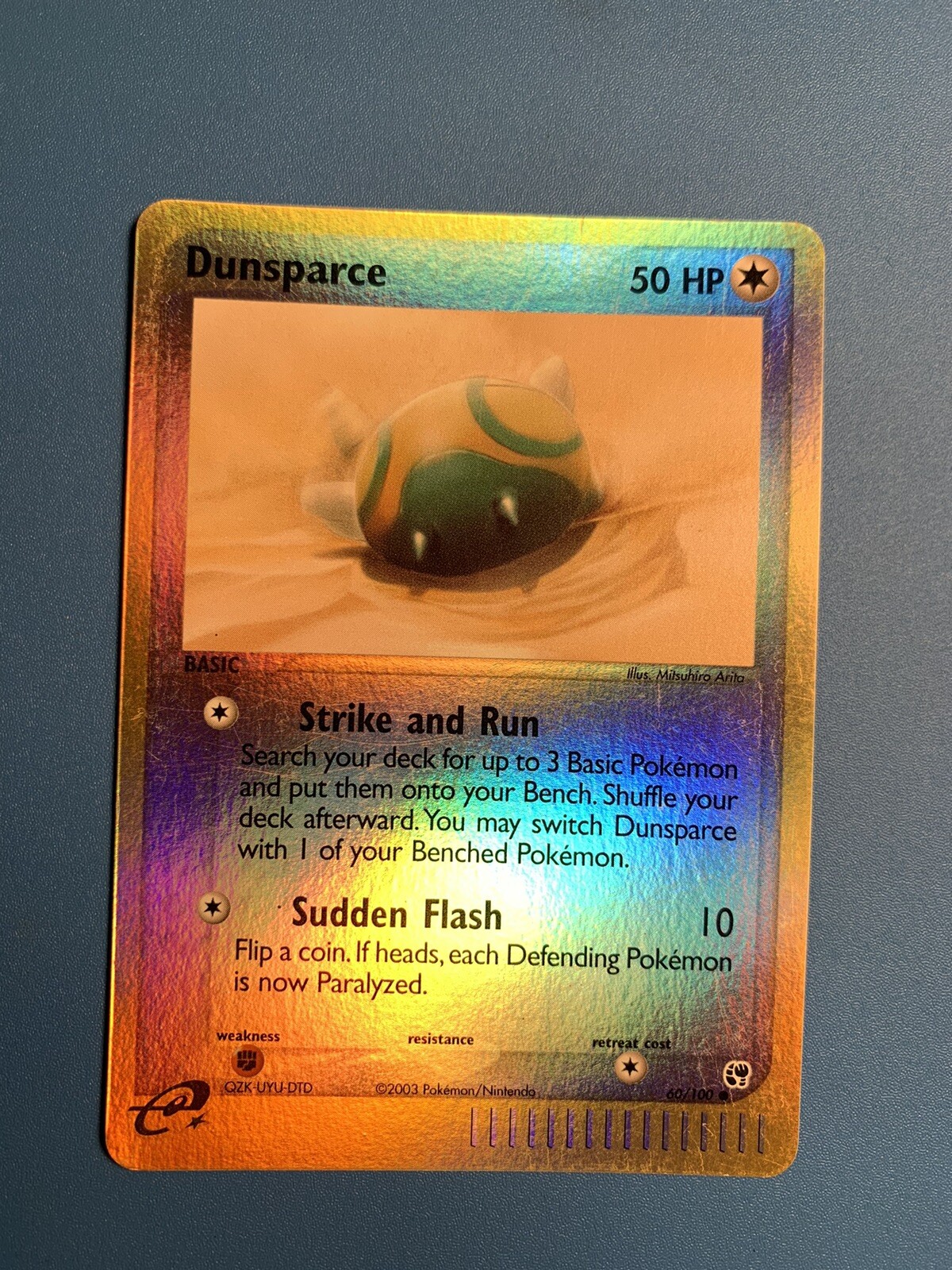 Dunsparce 60/100 Reverse Holo EX Sandstorm Pokemon Mint Condition