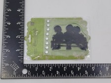 Scrapbooking Primo Silicon Clear Stamps Block Unmounted Children on Bench New