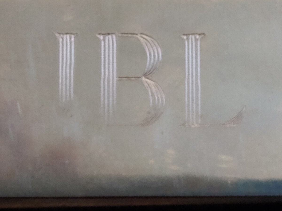 Vintage Men's Sterling Silver Money Clip Engraved JBL | eBay
