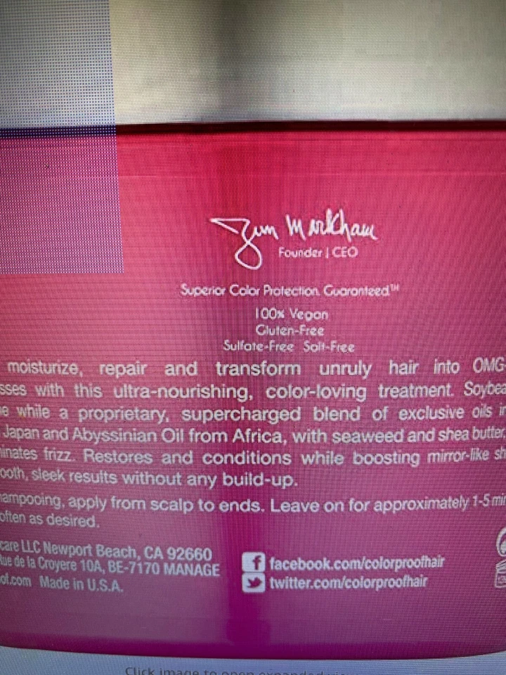 ColorProof Crazy Smooth Anti frizz treatment Masque 5.2 oz - Image 4 of 4