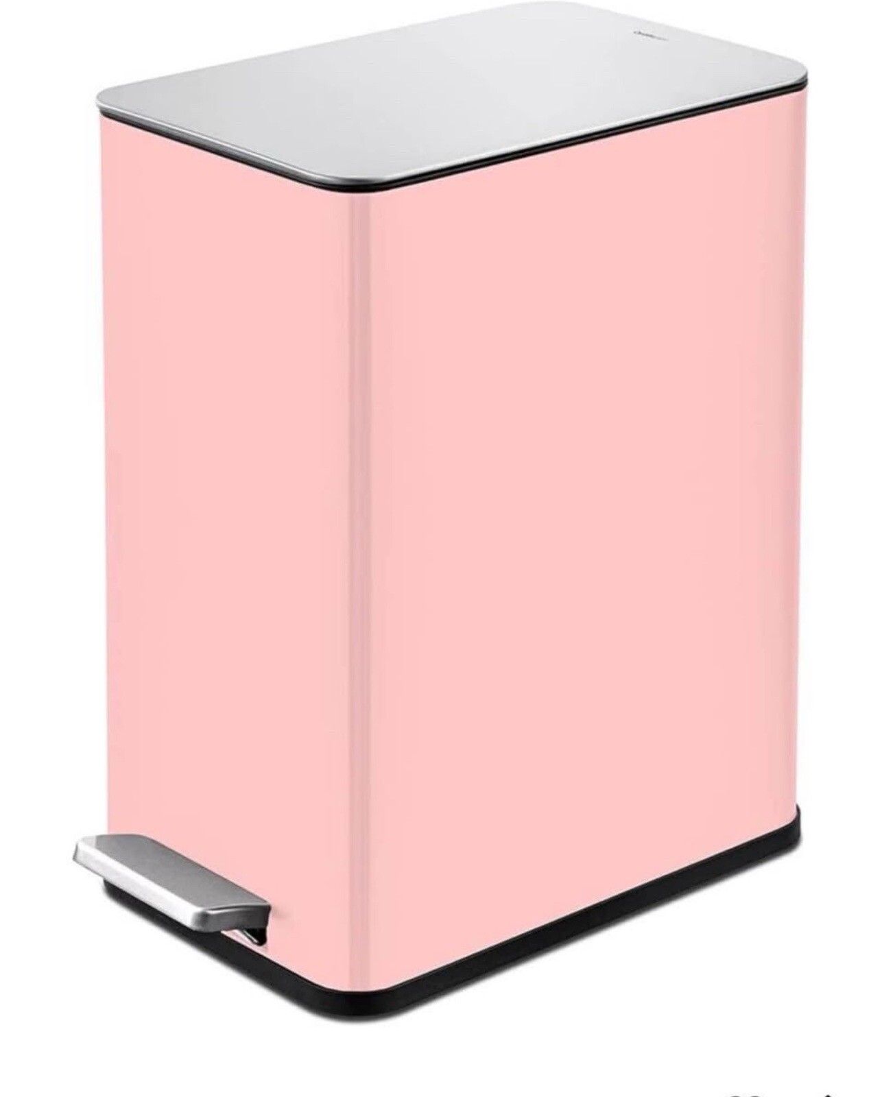 10L/2.6Gal Heavy Duty Hands-Free Stainless Steel Bath/Office Step Trash Can F...